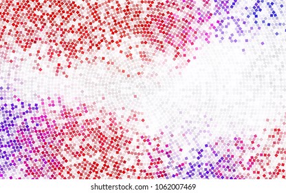 Light BLUE vector modern geometrical background. Abstract template. Geometric pattern in square style with gradient.