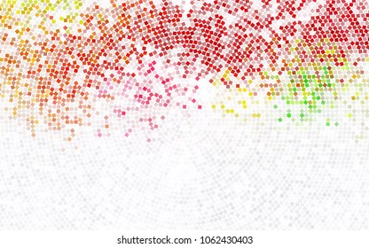 Light BLUE vector modern geometrical background. Abstract template. Geometric pattern in square style with gradient.