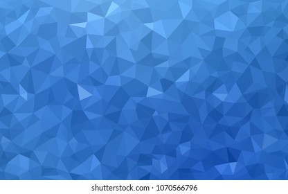 Light BLUE vector modern geometrical abstract background. Texture, new background. Geometric background in Origami style with gradient. 