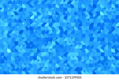 Light BLUE vector modern geometrical circle abstract background. Dotted texture template. Geometric pattern in halftone style with gradient. 