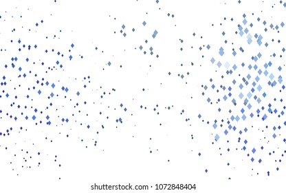 Light BLUE vector modern geometrical background. Abstract template. Geometric pattern in square style with gradient.