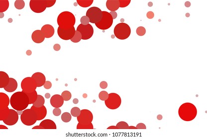 Light BLUE vector modern geometrical circle abstract background. Dotted texture template. Geometric pattern in halftone style with gradient. 