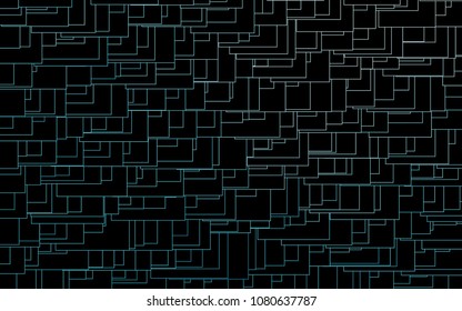 Light BLUE vector modern geometrical background. Abstract template. Geometric pattern in square style with gradient.