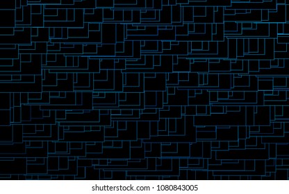 Light BLUE vector modern geometrical background. Abstract template. Geometric pattern in square style with gradient.