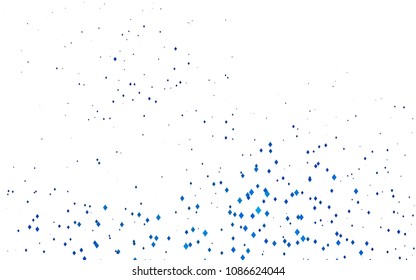 Light BLUE vector modern geometrical background. Abstract template. Geometric pattern in square style with gradient.