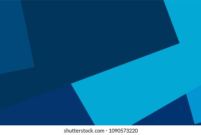 Light BLUE vector modern geometrical background. Abstract template. Geometric pattern in square style with gradient.