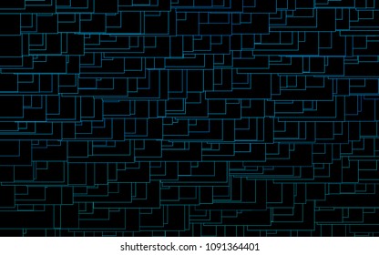 Light BLUE vector modern geometrical background. Abstract template. Geometric pattern in square style with gradient.