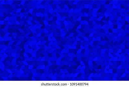 Light BLUE vector modern geometrical circle abstract background. Dotted texture template. Geometric pattern in halftone style with gradient. 