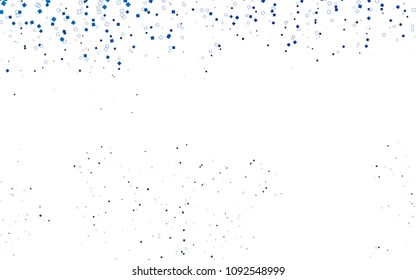 Light BLUE vector modern geometrical background. Abstract template. Geometric pattern in square style with gradient.