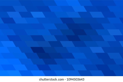 Light BLUE vector modern geometrical background. Abstract template. Geometric pattern in square style with gradient.
