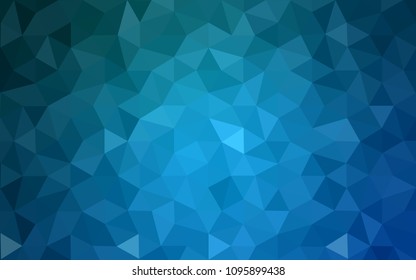 Light BLUE vector modern geometrical abstract background. Texture, new background. Geometric background in Origami style with gradient. 
