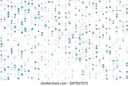 Light BLUE vector modern geometrical background. Abstract template. Geometric pattern in square style with gradient.