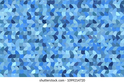 Light BLUE vector modern geometrical circle abstract background. Dotted texture template. Geometric pattern in halftone style with gradient. 