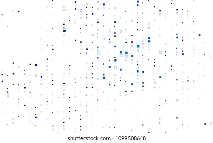 Light BLUE vector modern geometrical background. Abstract template. Geometric pattern in square style with gradient.