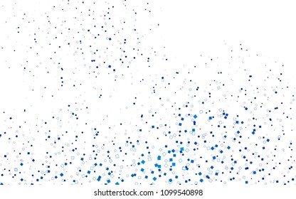 Light BLUE vector modern geometrical background. Abstract template. Geometric pattern in square style with gradient.