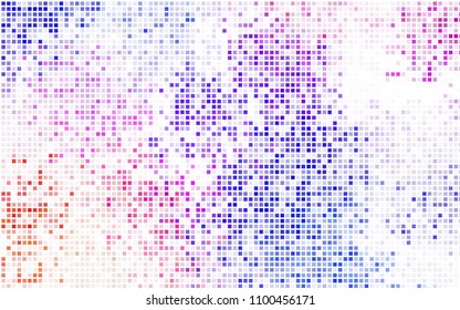 Light BLUE vector modern geometrical background. Abstract template. Geometric pattern in square style with gradient.