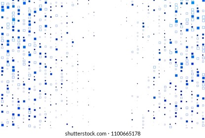 Light BLUE vector modern geometrical background. Abstract template. Geometric pattern in square style with gradient.