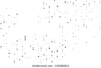 Light BLUE vector modern geometrical background. Abstract template. Geometric pattern in square style with gradient.