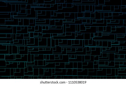 Light BLUE vector modern geometrical background. Abstract template. Geometric pattern in square style with gradient.