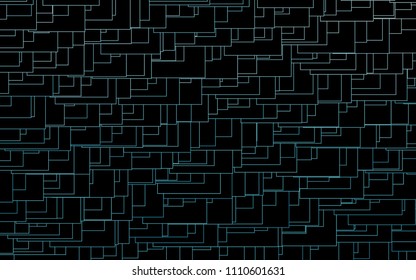 Light BLUE vector modern geometrical background. Abstract template. Geometric pattern in square style with gradient.