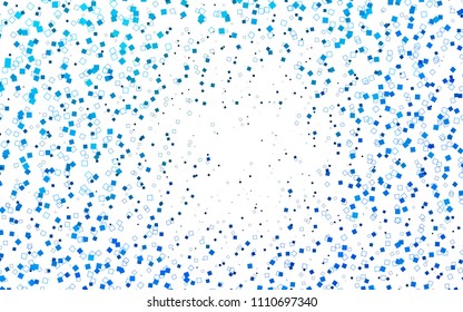Light BLUE vector modern geometrical background. Abstract template. Geometric pattern in square style with gradient.