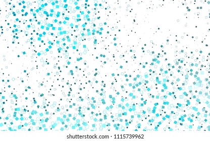Light BLUE vector modern geometrical background. Abstract template. Geometric pattern in square style with gradient.