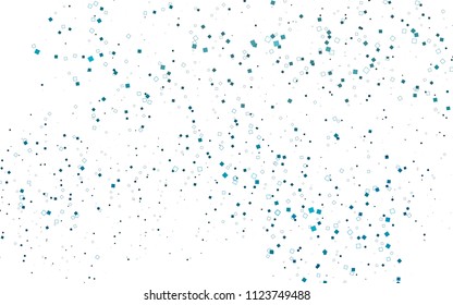 Light BLUE vector modern geometrical background. Abstract template. Geometric pattern in square style with gradient.