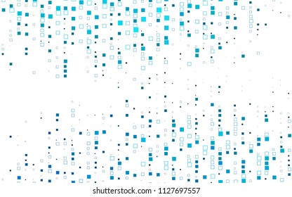 Light BLUE vector modern geometrical background. Abstract template. Geometric pattern in square style with gradient.