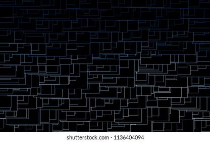 Light BLUE vector modern geometrical background. Abstract template. Geometric pattern in square style with gradient.