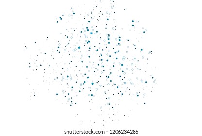 Light BLUE vector modern geometrical background. Abstract template. Geometric pattern in square style with gradient.