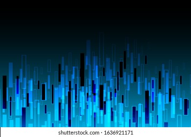 Light BLUE vector modern geometrical square abstract background.