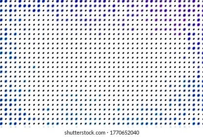 Vector BLUE claro de fondo abstracto de círculo geométrico moderno. Plantilla de textura con puntos. Patrón geométrico en estilo de medio tono con gradiente.