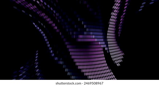 Light BLUE vector modern geometrical circle abstract background. Dotted texture template. Geometric pattern in halftone style with gradient.