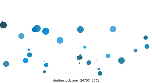 Fondo abstracto geométrico moderno del círculo del Vector AZUL claro. Plantilla de textura punteada. Patrón geométrico en estilo de semitonos con degradado.