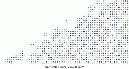 Light BLUE vector modern geometrical circle abstract background. Dotted texture template. Geometric pattern in halftone style with gradient.