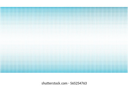 Light BLUE vector modern geometrical circle abstract background. Dotted texture, seamless template. Geometric pattern in halftone style with gradient. 