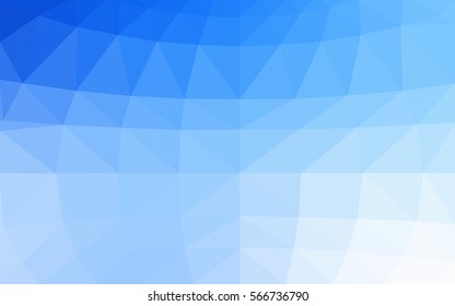 Light BLUE vector modern geometrical abstract background. Texture, seamless background. Geometric background in Origami style with gradient. 