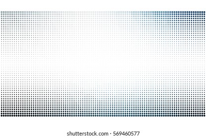 Light BLUE vector modern geometrical circle abstract background. Dotted texture, seamless template. Geometric pattern in halftone style with gradient. 