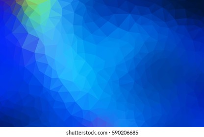 Light BLUE vector modern geometrical abstract background. Texture, new background. Geometric background in Origami style with gradient. 