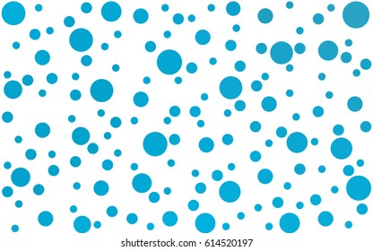 Light BLUE vector modern geometrical circle abstract background. Dotted texture template. Geometric pattern in halftone style with gradient. 