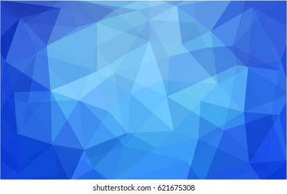 Light BLUE vector modern geometrical abstract background. Texture, new background. Geometric background in Origami style with gradient. 