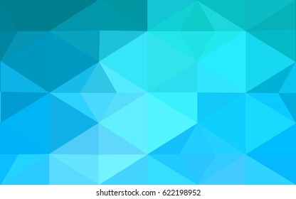 Light BLUE vector modern geometrical abstract background. Texture, new background. Geometric background in Origami style with gradient. 