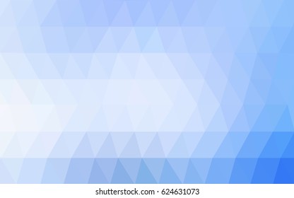 Light BLUE vector modern geometrical abstract background. Texture, new background. Geometric background in Origami style with gradient. 