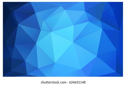 Light BLUE vector modern geometrical abstract background. Texture, new background. Geometric background in Origami style with gradient. 