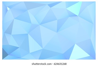 Light BLUE vector modern geometrical abstract background. Texture, new background. Geometric background in Origami style with gradient. 