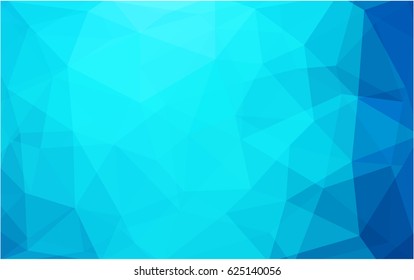 Light BLUE vector modern geometrical abstract background. Texture, new background. Geometric background in Origami style with gradient. 