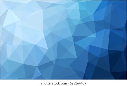 Light BLUE vector modern geometrical abstract background. Texture, new background. Geometric background in Origami style with gradient. 