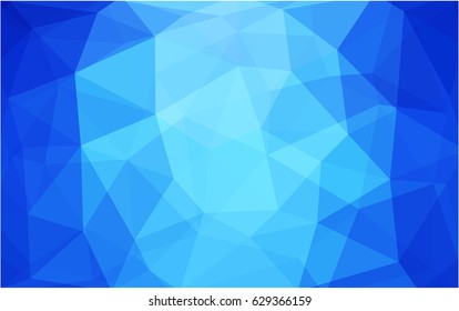 Light BLUE vector modern geometrical abstract background. Texture, new background. Geometric background in Origami style with gradient. 