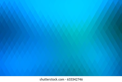 Light BLUE vector modern geometrical background. Abstract template. Geometric pattern in square style with gradient.