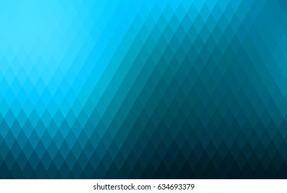 Light BLUE vector modern geometrical background. Abstract template. Geometric pattern in square style with gradient.
